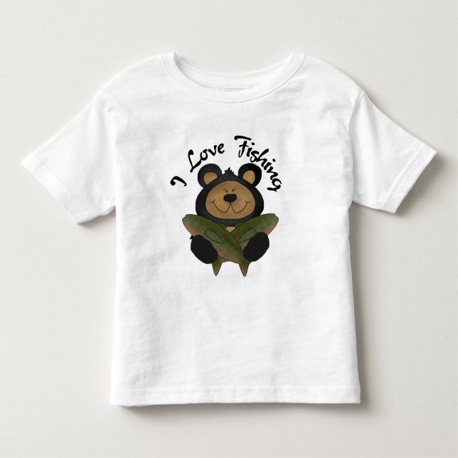 T-shirts et cadeaux de pêche d'amour de l'ours I (Devant)