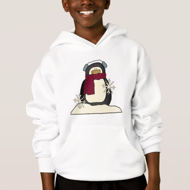 T-shirts et cadeaux de pingouin d'enfants (Devant)