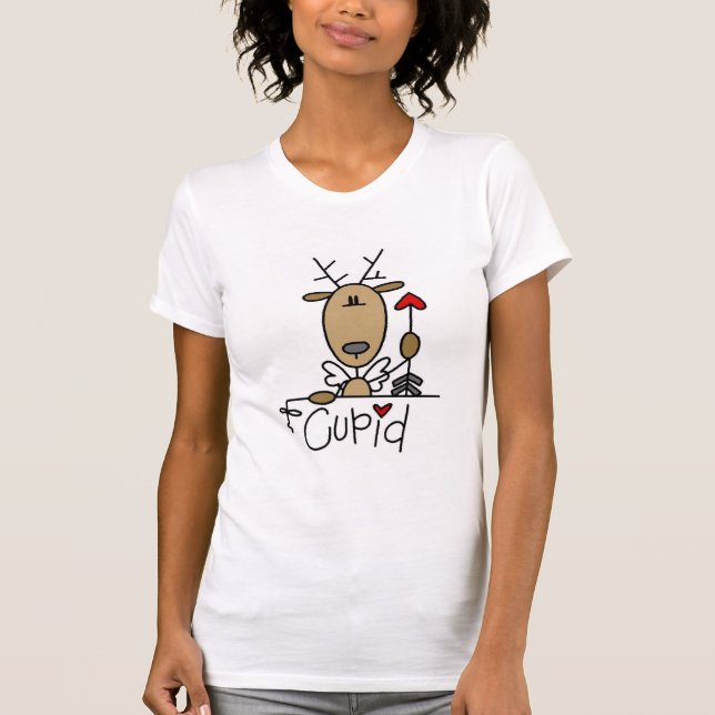 T-shirts et cadeaux de renne de cupidon (Devant)