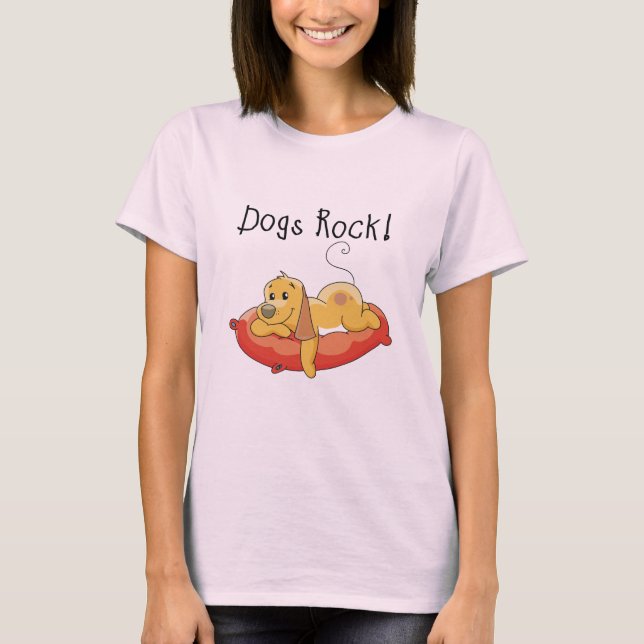 T-shirts et cadeaux de roche de chiens (Devant)