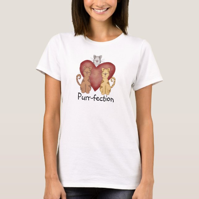 T-shirts et cadeaux de Ronronnement-fection de (Devant)