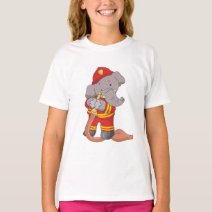 T-shirts et cadeaux de sapeur-pompier d'éléphant