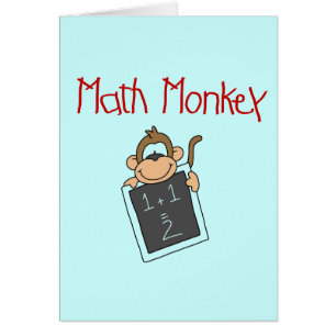 T-shirts et cadeaux de singe de maths