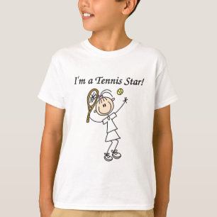T-shirts et cadeaux de star du tennis de fille