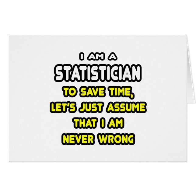 T-shirts et cadeaux de statisticien amusant (Devant horizontal)
