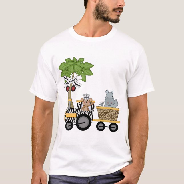 T-shirts et cadeaux de train de singe et (Devant)