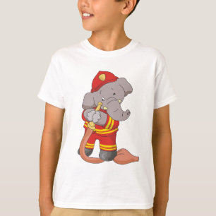 T-shirts et cadeaux d'éléphant de sapeur-pompier