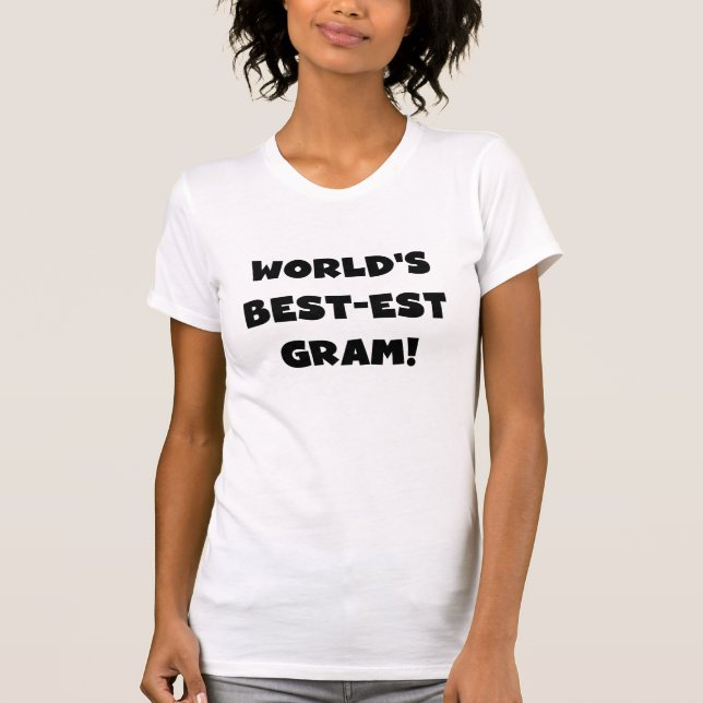 T-shirts et cadeaux des textes de noir de gramme (Devant)