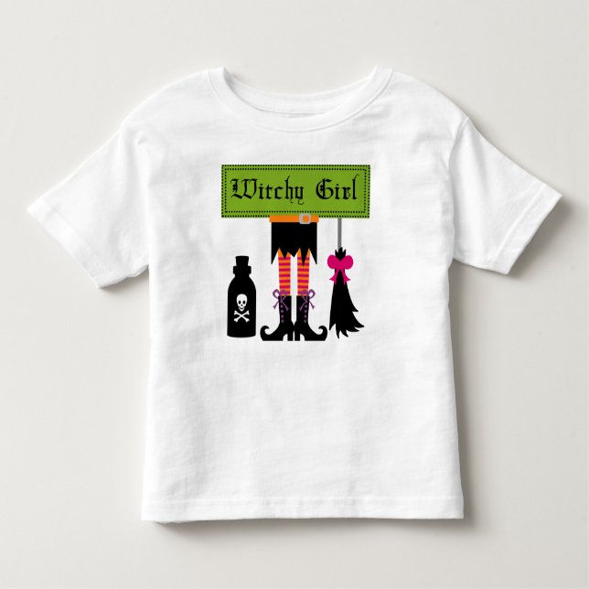 T-shirts et cadeaux d'Halloween Witchy Girl (Devant)