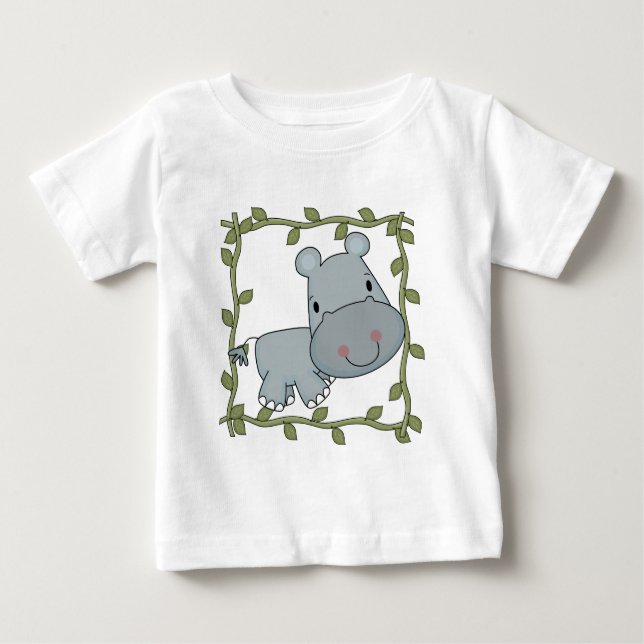 T-shirts et cadeaux d'hippopotame de bébé (Devant)