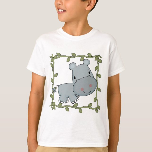T-shirts et cadeaux d'hippopotame de bébé (Devant)