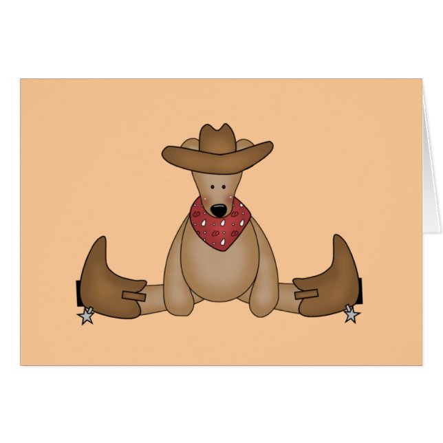 T-shirts et cadeaux d'ours de cowboy (Devant horizontal)