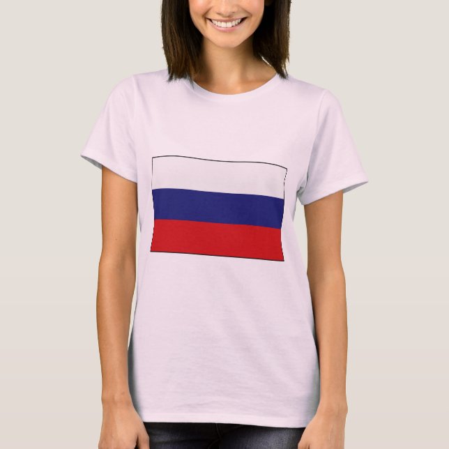 T-shirts et cadeaux du drapeau russe (Devant)