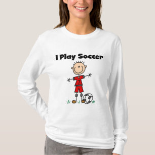 T-shirts et cadeaux du football de jeu du garçon