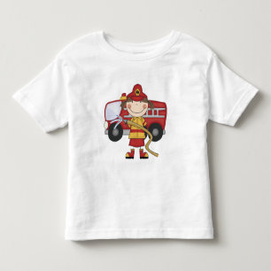 T-shirts et cadeaux femelles de sapeur-pompier