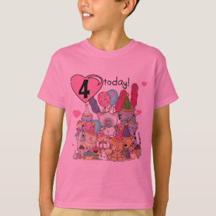 T-shirts et cadeaux fête Kittens 4e anniversaire