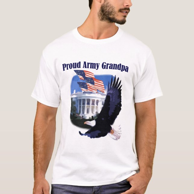 T-shirts et cadeaux fiers de grand-papa d'armée (Devant)