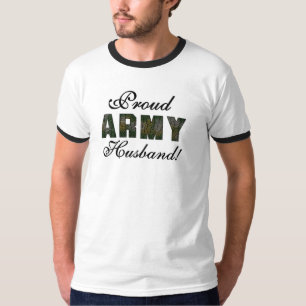 T-shirts et cadeaux fiers de mari d'armée