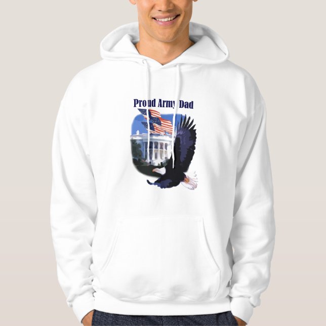 T-shirts et cadeaux fiers de papa d'armée d'Eagle (Devant)