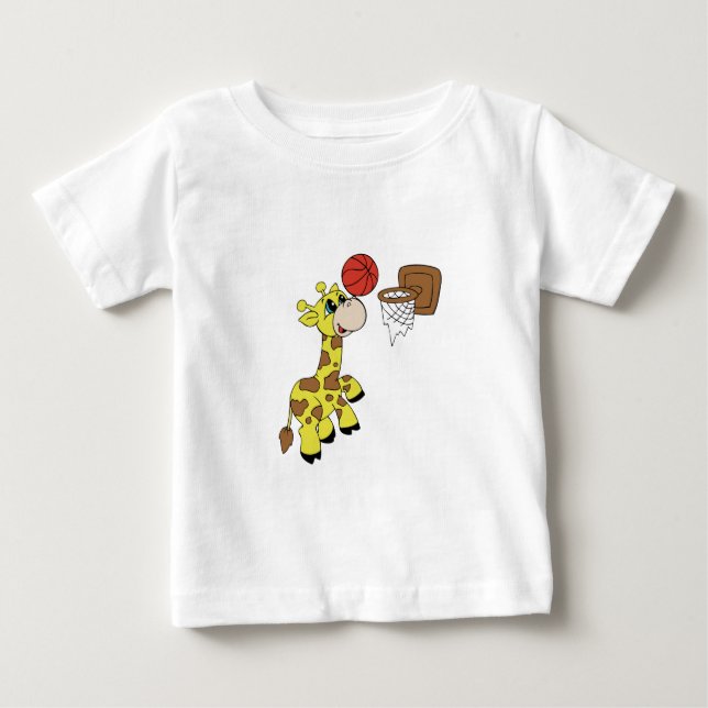T-shirts et cadeaux Giraffe Basketball (Devant)