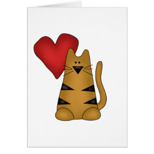 T-shirts et cadeaux Heart and Striped Cat