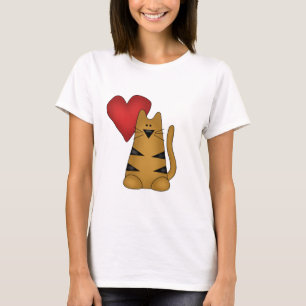 T-shirts et cadeaux Heart and Striped Cat