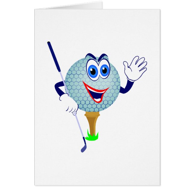 T-shirts et cadeaux heureux de boule de golf (Devant)