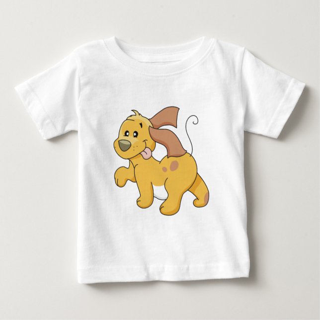T-shirts et cadeaux heureux de chien de Brown (Devant)