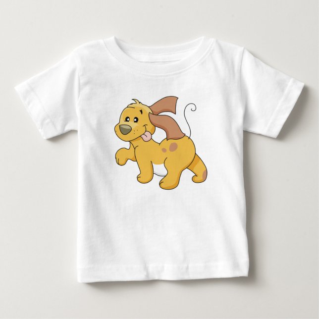 T-shirts et cadeaux heureux de chien de Brown (Devant)