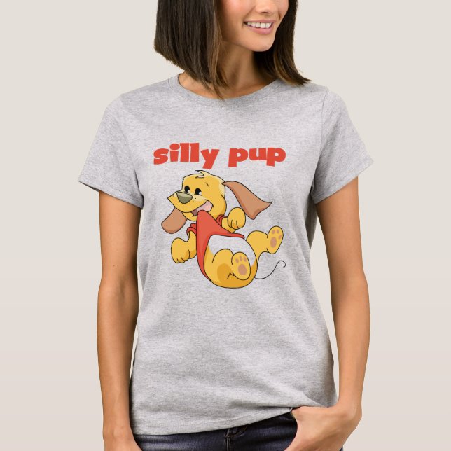 T-shirts et cadeaux idiots de chiot (Devant)
