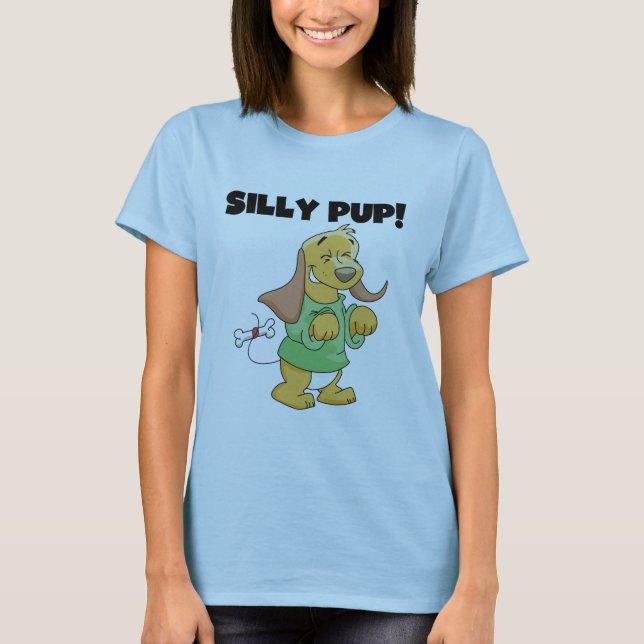 T-shirts et cadeaux idiots de chiot de chemise (Devant)