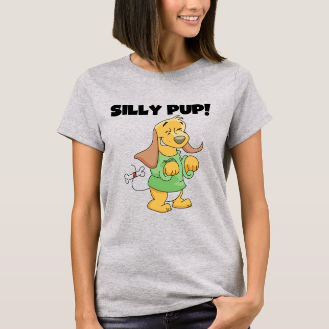 T-shirts et cadeaux idiots de chiot de chemise (Devant)
