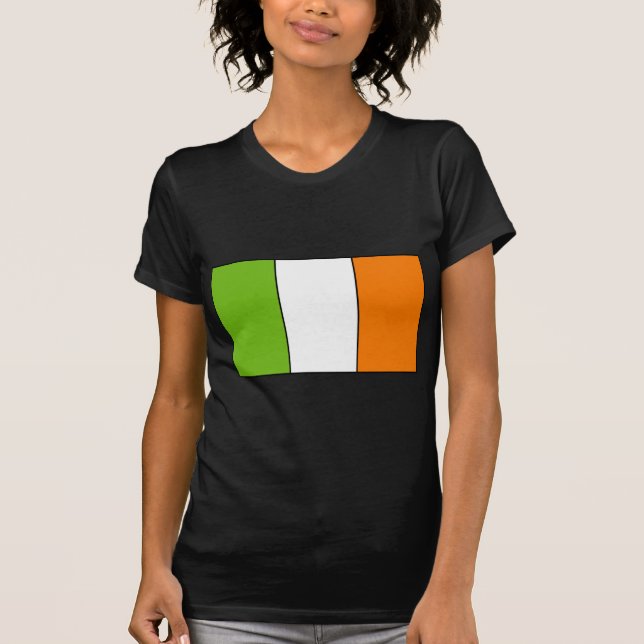 T-shirts et cadeaux irlandais de drapeau (Devant)