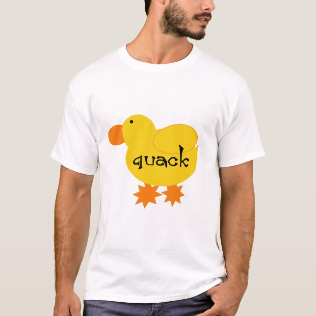 T-shirts et cadeaux jaunes de charlatan de canard (Devant)