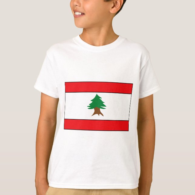 T-shirts et cadeaux libanais de drapeau (Devant)