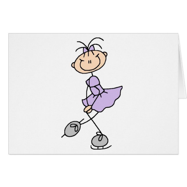 T-shirts et cadeaux lilas de patineur artistique (Devant horizontal)