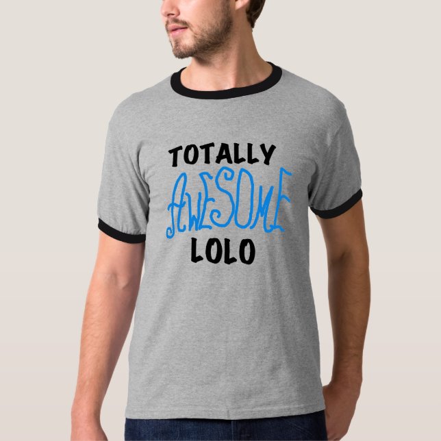 T-shirts et cadeaux Lolo bleu absolument géniaux (Devant)