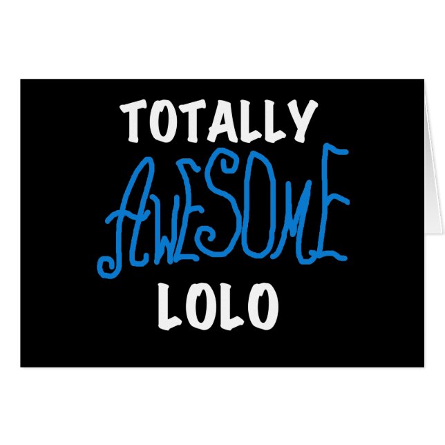 T-shirts et cadeaux Lolo bleu absolument géniaux (Devant horizontal)