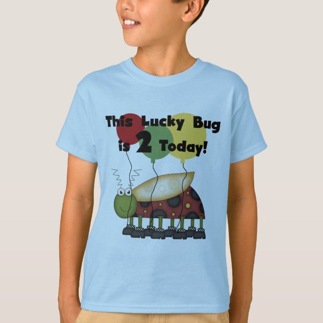 T-shirts et cadeaux Lucky Bug 2e anniversaire (Devant)