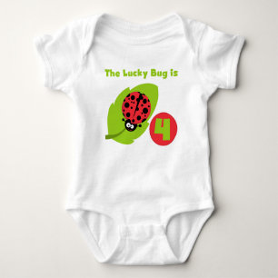 T-shirts et cadeaux Lucky Bug 4th Birthday