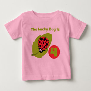 T-shirts et cadeaux Lucky Bug 4th Birthday