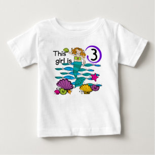 T-shirts et cadeaux Mermaid 3e anniversaire
