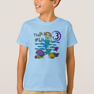 T-shirts et cadeaux Mermaid 3e anniversaire