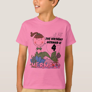T-shirts et cadeaux Mermaid 4th Birthday