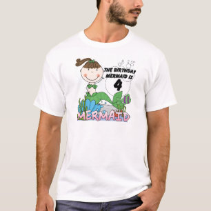 T-shirts et cadeaux Mermaid 4th Birthday