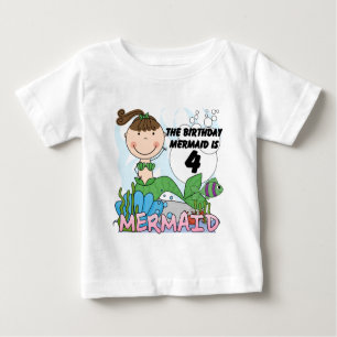 T-shirts et cadeaux Mermaid 4th Birthday