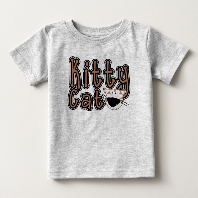 T-shirts et cadeaux mignons de chat de Kitty (Devant)
