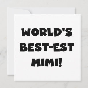 T-shirts et cadeaux Mimi Black Text les plus beaux