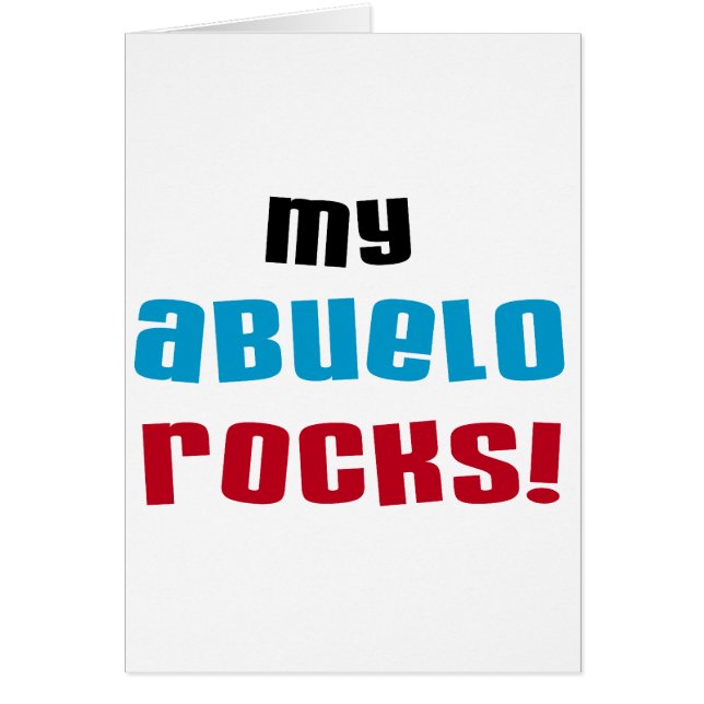 T-shirts et cadeaux My Abuelo Rocks (Devant)