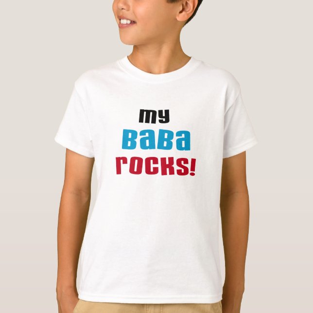 T-shirts et cadeaux My Baba Rocks (Devant)
